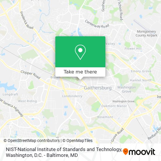 NIST-National Institute of Standards and Technology map