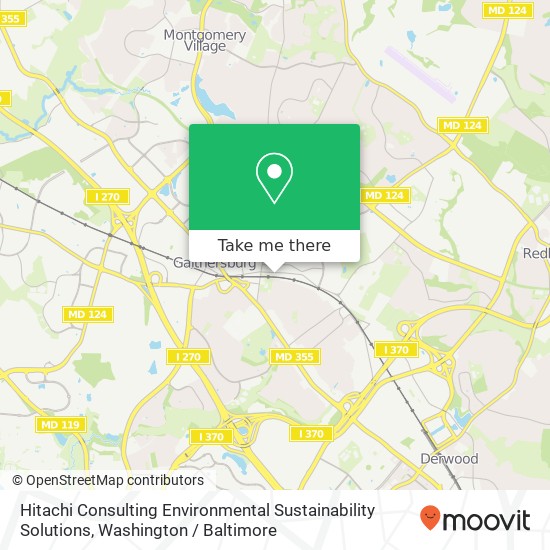 Mapa de Hitachi Consulting Environmental Sustainability Solutions