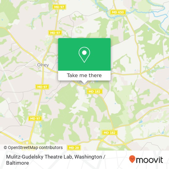 Mapa de Mulitz-Gudelsky Theatre Lab