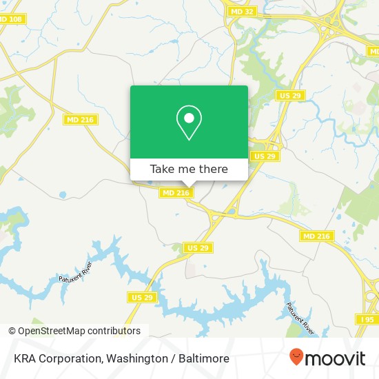 Mapa de KRA Corporation