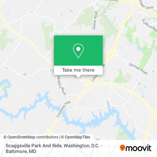Mapa de Scaggsville Park And Ride