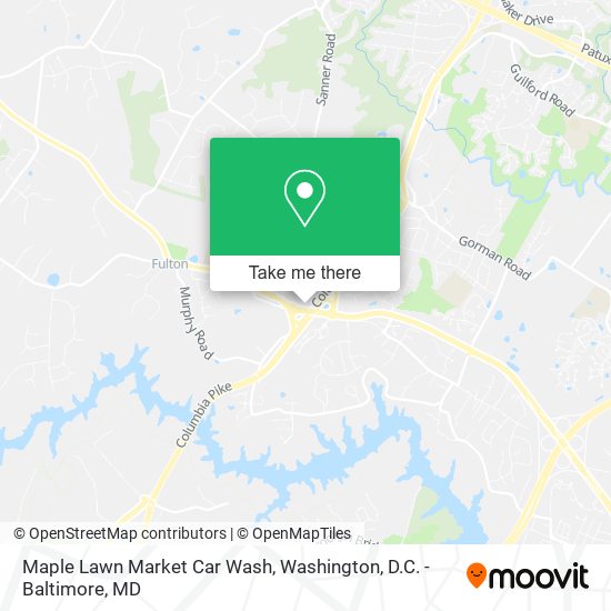 Mapa de Maple Lawn Market Car Wash