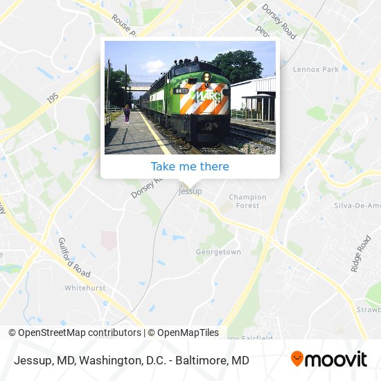Jessup, MD map