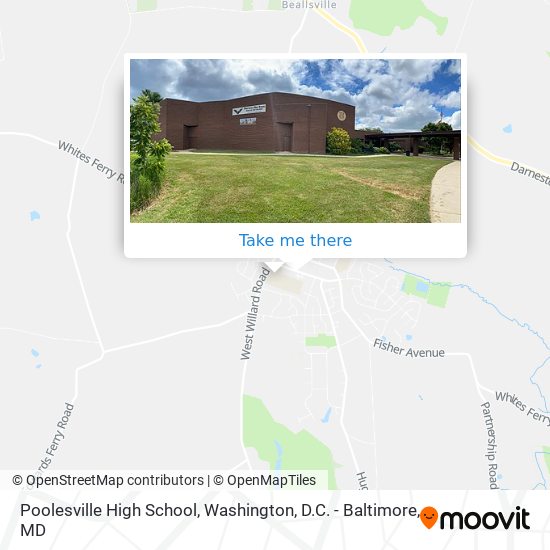 Mapa de Poolesville High School