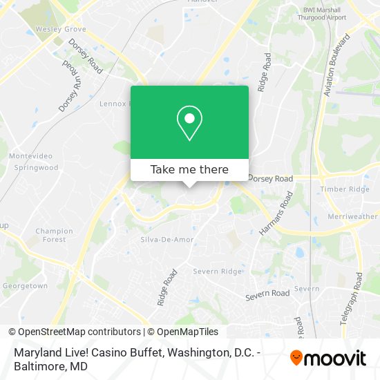 Mapa de Maryland Live! Casino Buffet