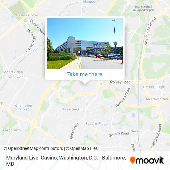 Maryland Live! Casino map