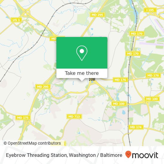 Eyebrow Threading Station map