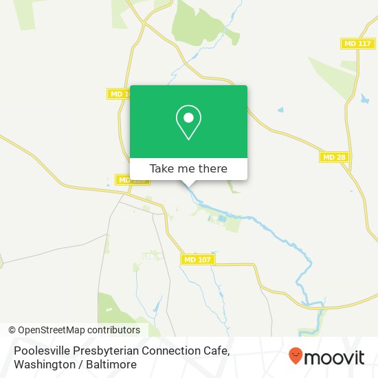 Mapa de Poolesville Presbyterian Connection Cafe