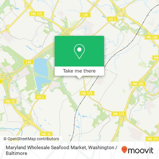 Maryland Wholesale Seafood Market map