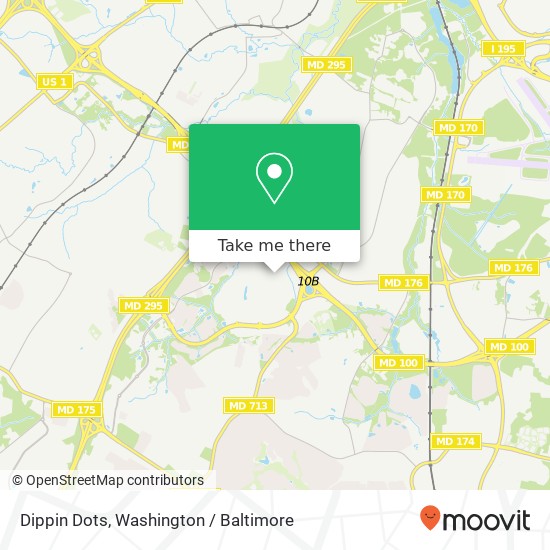 Mapa de Dippin Dots