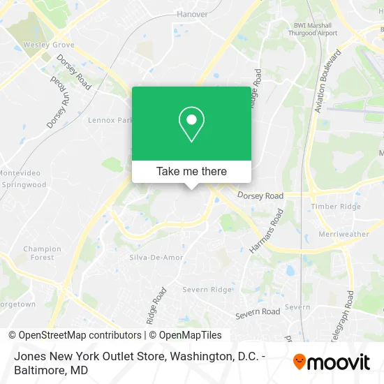 Jones New York Outlet Store map