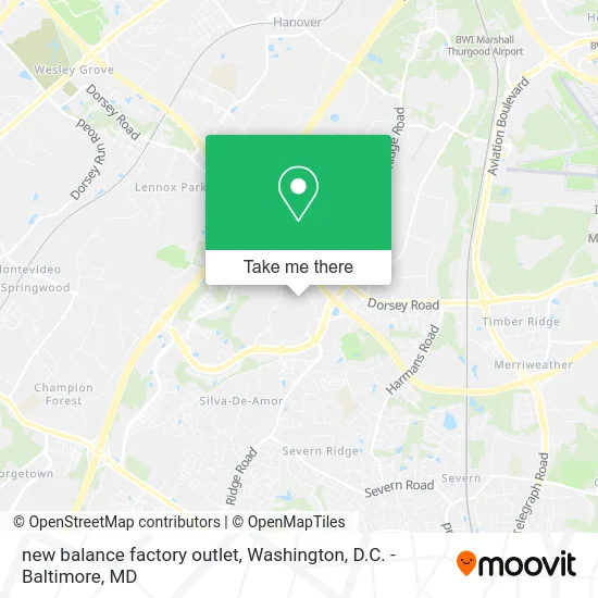 new balance factory outlet map