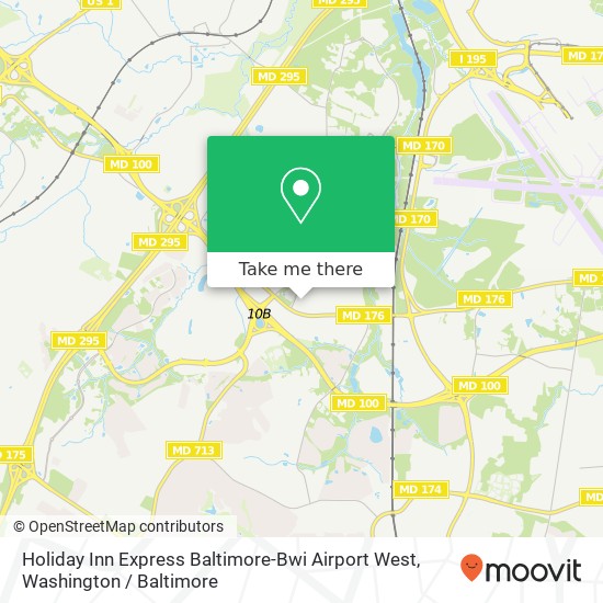 Holiday Inn Express Baltimore-Bwi Airport West map