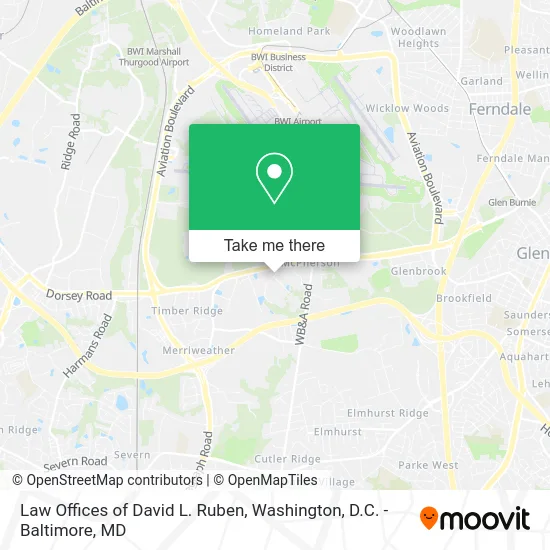 Law Offices of David L. Ruben map