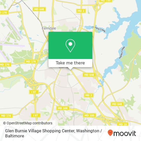 Mapa de Glen Burnie Village Shopping Center