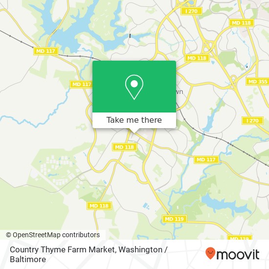 Country Thyme Farm Market map
