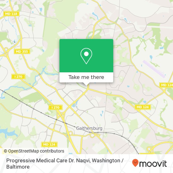 Mapa de Progressive Medical Care Dr. Naqvi