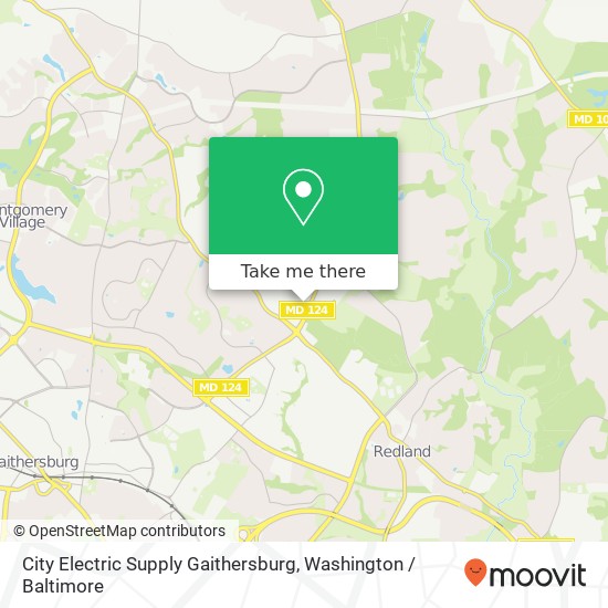 Mapa de City Electric Supply Gaithersburg