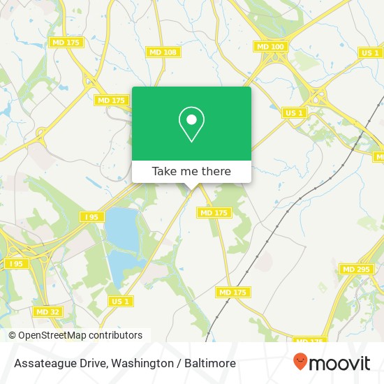 Assateague Drive map