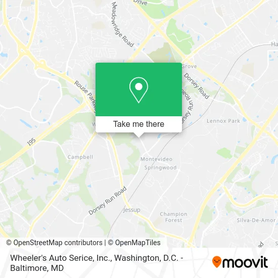 Wheeler's Auto Serice, Inc. map