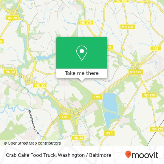 Mapa de Crab Cake Food Truck