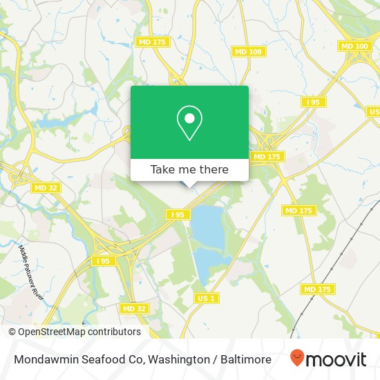 Mapa de Mondawmin Seafood Co