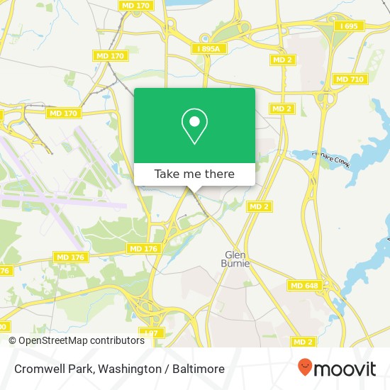 Mapa de Cromwell Park