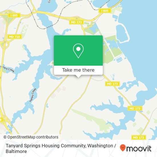 Mapa de Tanyard Springs Housing Community