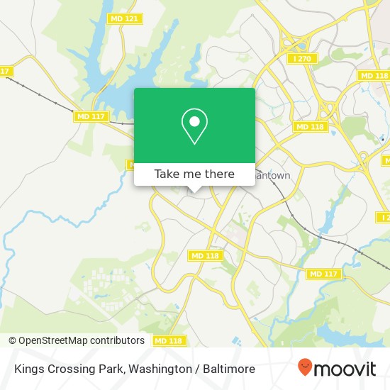Mapa de Kings Crossing Park