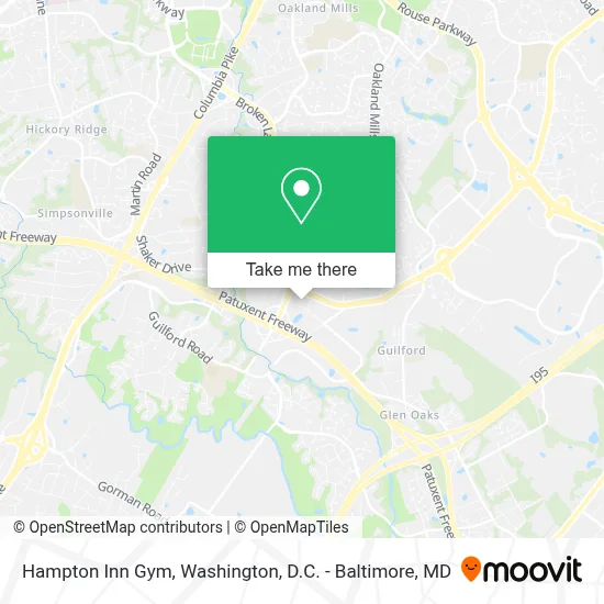 Hampton Inn Gym map