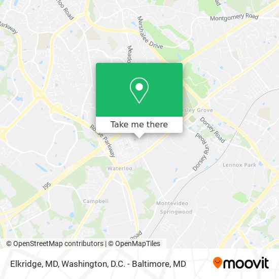 Mapa de Elkridge, MD