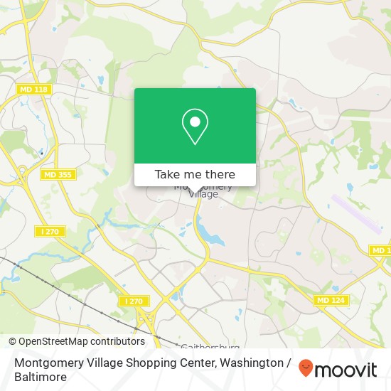 Montgomery Village Shopping Center map