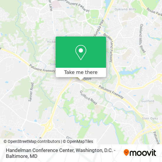 Handelman Conference Center map