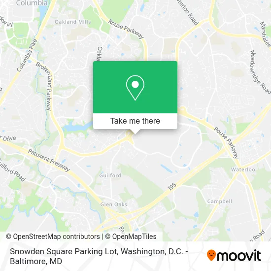 Snowden Square Parking Lot map
