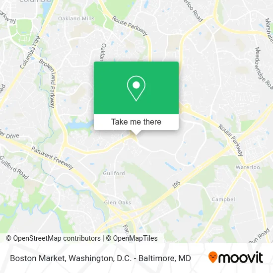 Boston Market map
