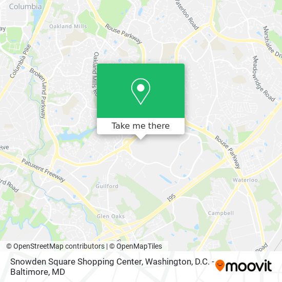 Snowden Square Shopping Center map