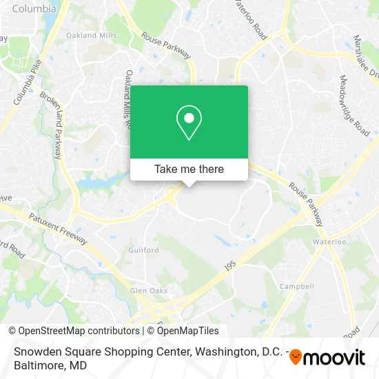 Snowden Square Shopping Center map