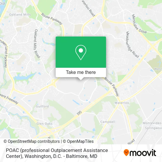 Mapa de POAC (professional Outplacement Assistance Center)
