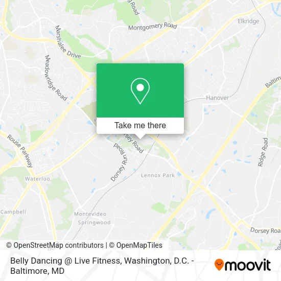 Belly Dancing @ Live Fitness map