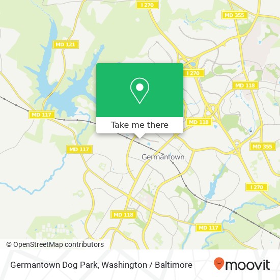 Mapa de Germantown Dog Park
