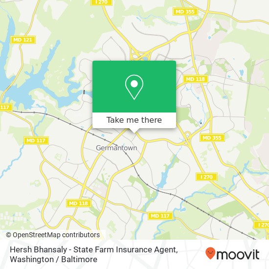 Mapa de Hersh Bhansaly - State Farm Insurance Agent