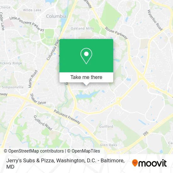 Mapa de Jerry's Subs & Pizza