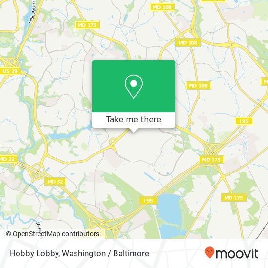 Mapa de Hobby Lobby