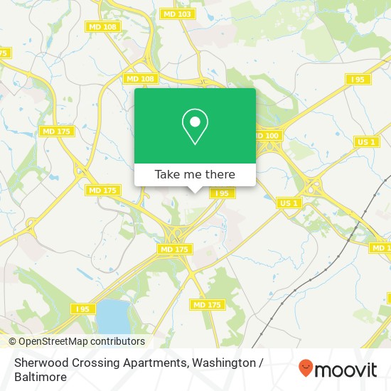 Mapa de Sherwood Crossing Apartments