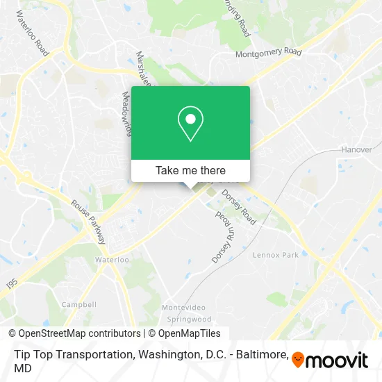 Tip Top Transportation map