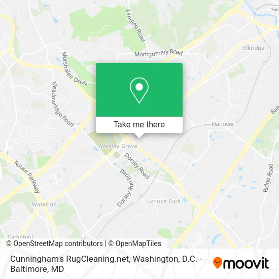 Mapa de Cunningham's RugCleaning.net