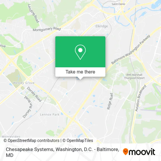 Chesapeake Systems map