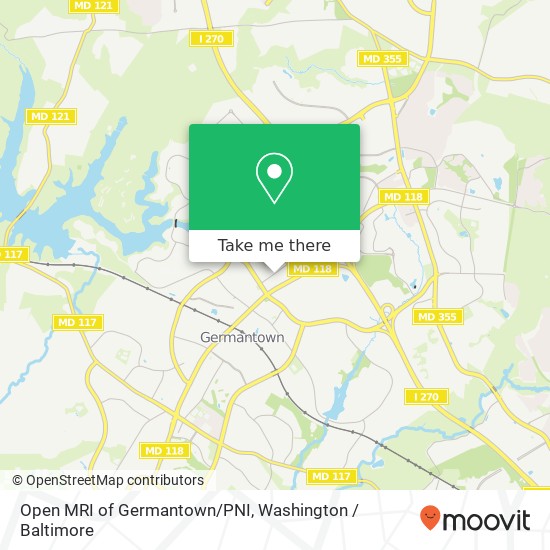 Mapa de Open MRI of Germantown/PNI