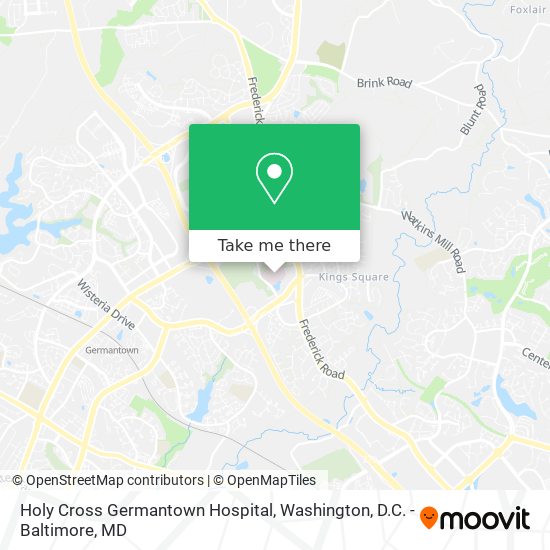 Mapa de Holy Cross Germantown Hospital