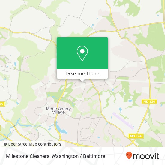 Milestone Cleaners map